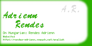 adrienn rendes business card